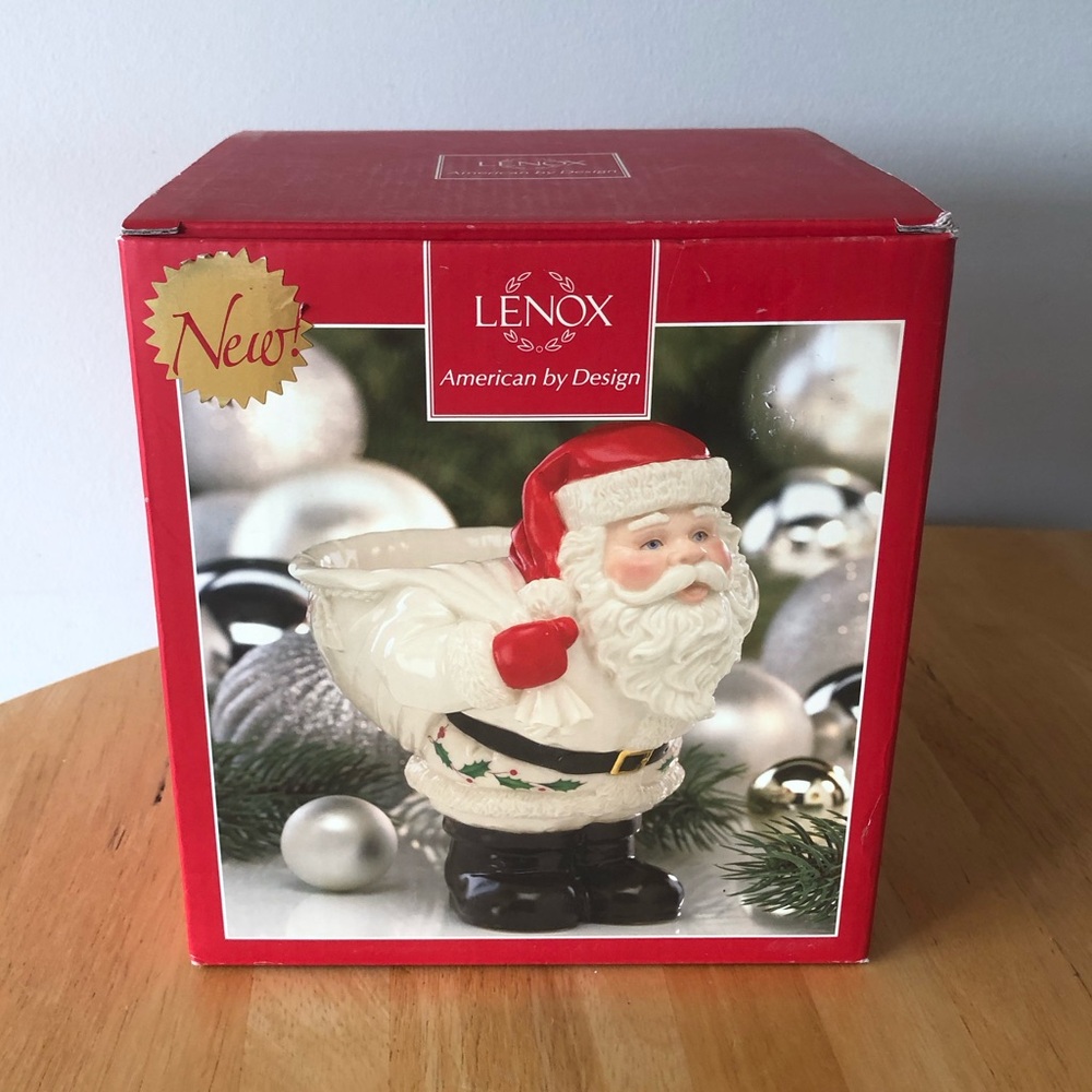 Lenox Christmas Santa All the Good Boys and Girls candy dish